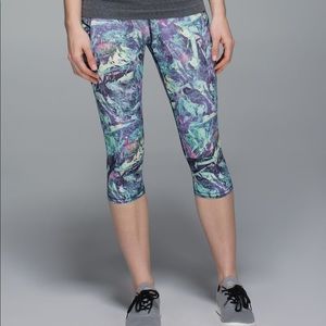 Lululemon Top Speed Crop - Iridescent Multi Colour